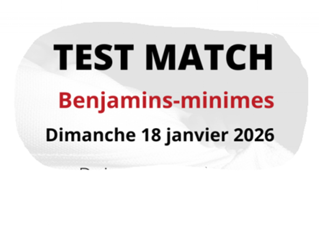 Image de l'actu '18 Janvier 2026 - Test Matchs n° 2 - Benjamins & Minimes'