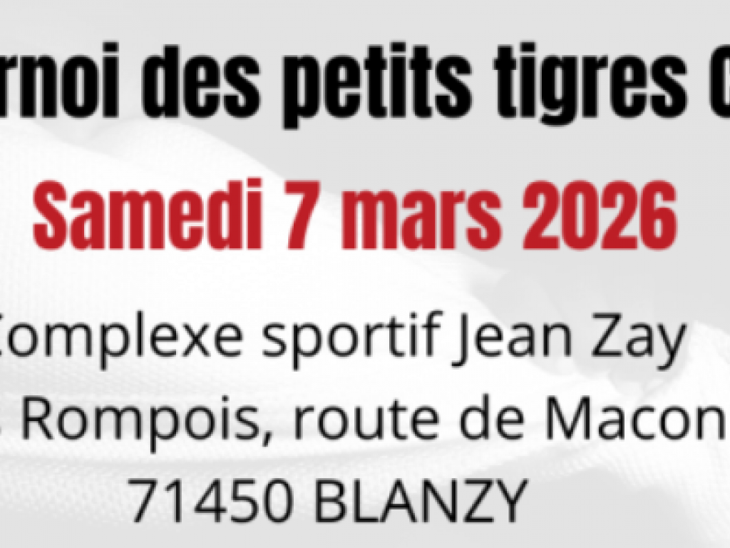 Image de l'actu 'TOURNOIS des PETITS TIGRES CACE n° 2 - samedi  7 mars 2026'