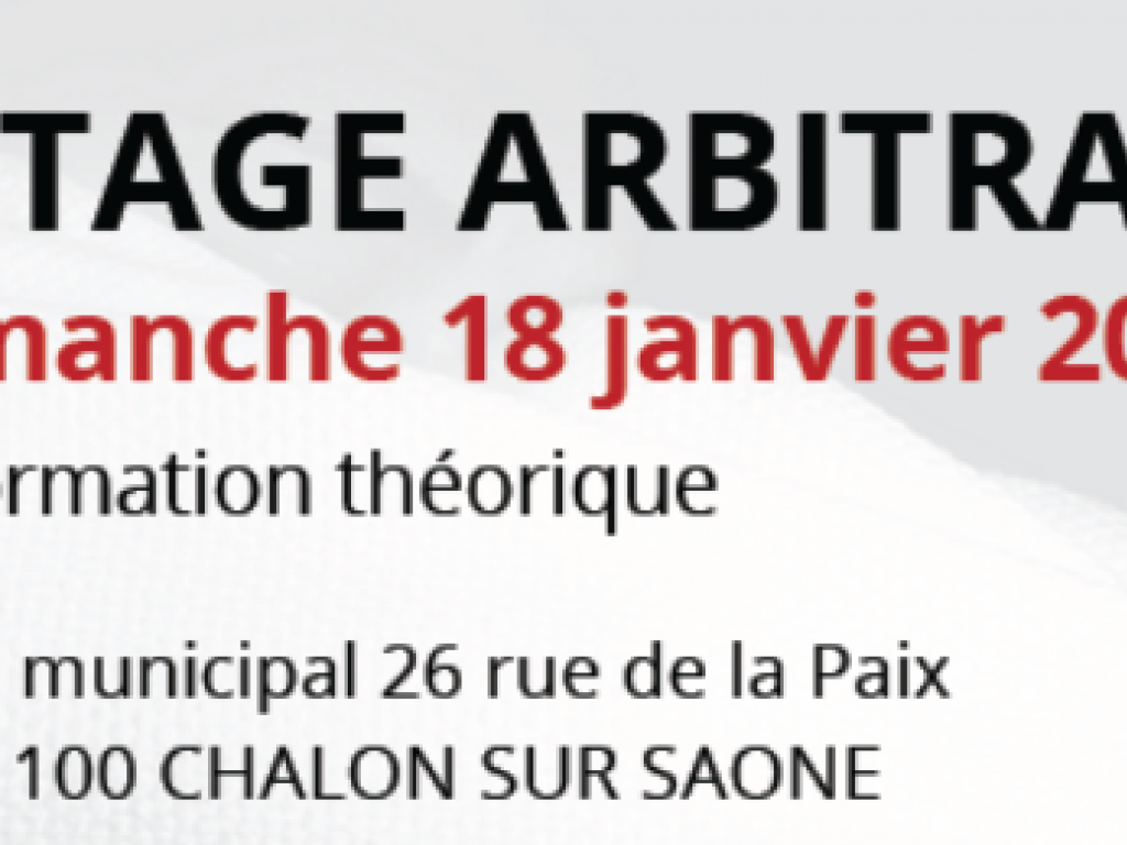 Image de l'actu '18 Janvier 2025 - Stage départemental d'arbitrage n° 2'
