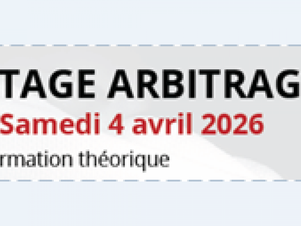 Image de l'actu 'Stage d'Arbitrage n° 3 - 4 avril 2026'