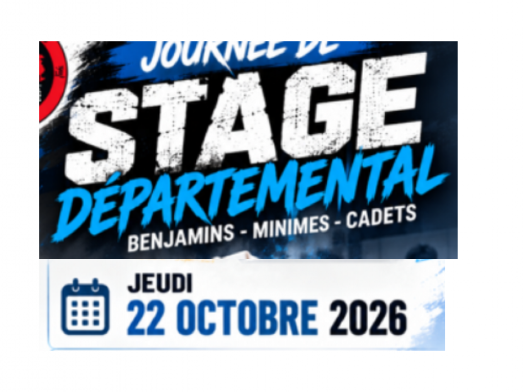 Image de l'actu 'Stage Départemental - 22 octobre 2026'