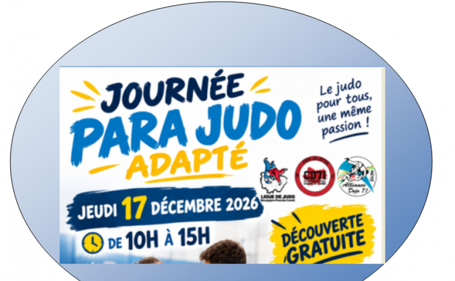 Journée Para Judo Adapté le 17 décembre 2026