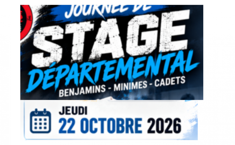 Stage Départemental - 22 octobre 2026